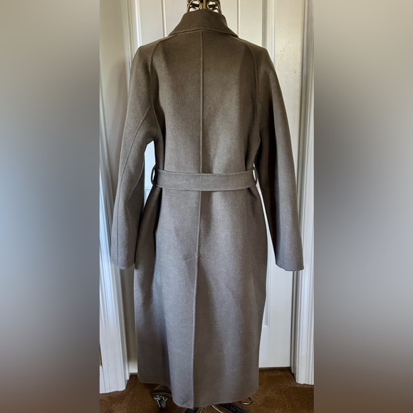 Mango/Ming - Beautiful Handmade Long Coat with belt Size L - NWT - Khaki - Picture 6 of 6